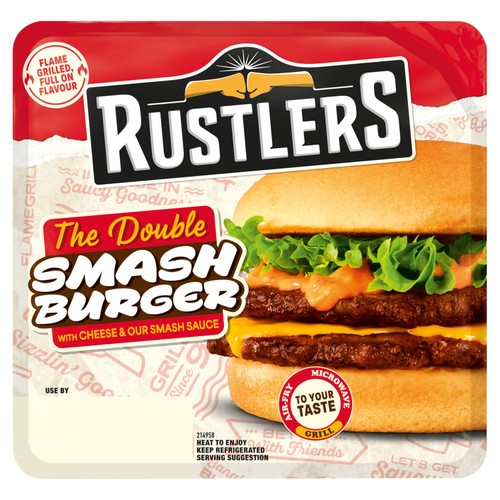 Rustlers The Double Smash Burger 145g