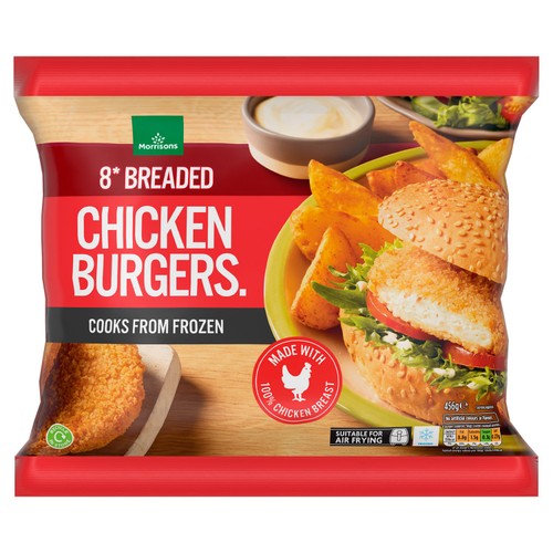 Morrisons 8 Chicken Burgers