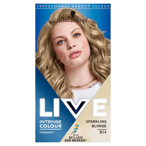 Schwarzkopf Live Colour Permanent Sparkling Blonde Hair Dye 