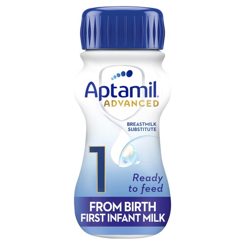 Aptamil Advanced 1 First Baby Milk Formula Liquid Ready to Feed from Birth