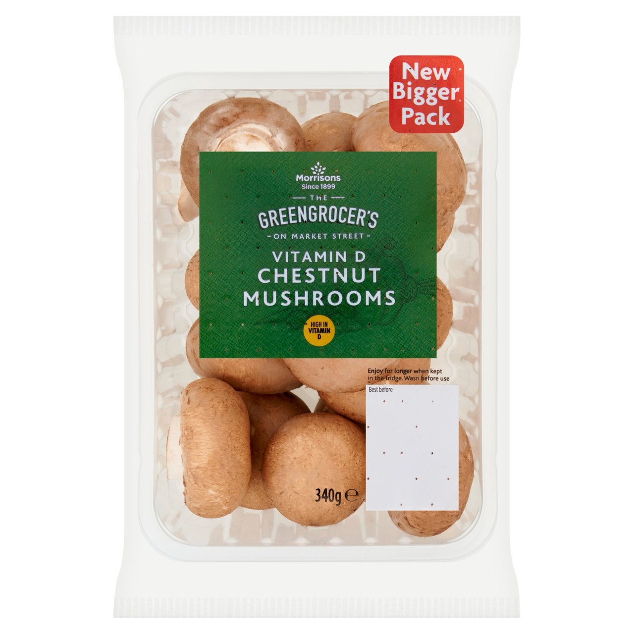 Morrisons Chestnut Mushrooms 340g