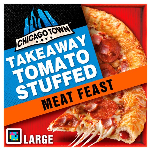 Chicago Town Takeaway Stuffed Crust Magnificent Meat Feast Large Pizza 