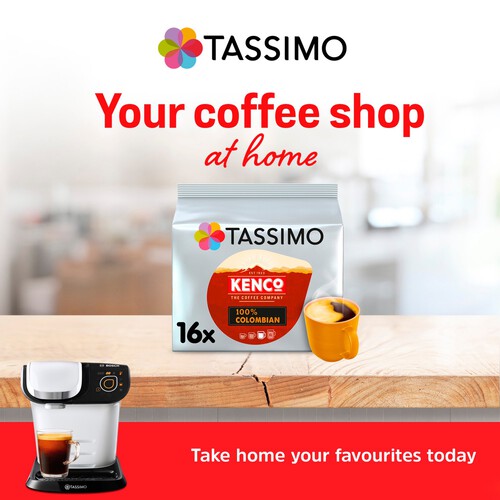 Tassimo Kenco 100% Colombian Coffee Pods 16s