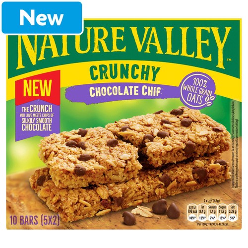 Nature Valley Crunchy Chocolate Chip Cereal Bars 5 x 42g