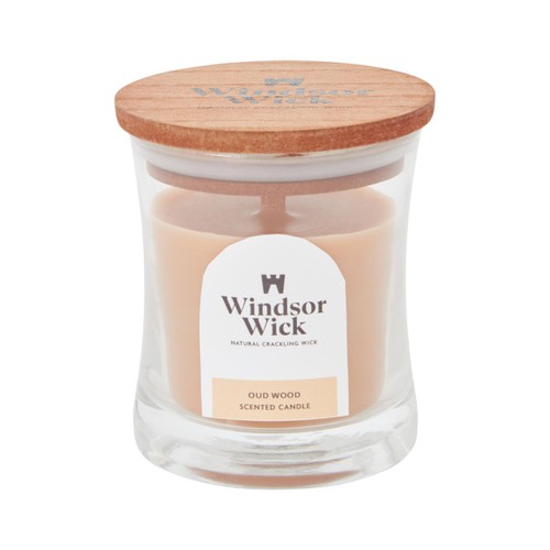 Home Style Windsor Wick Cracking Wooden Wick Mini Candle Oud Wood