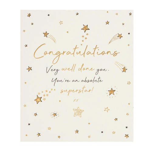 Congratulations Stars Card