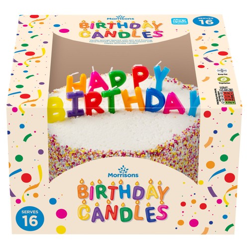 Morrisons Birthday Candle Cake Serves 16