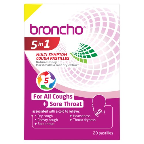 Bronchostop 5-In-1 Pastilles 20 Pack