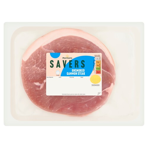 Morrisons Savers Unsmoked Gammon Steaks 