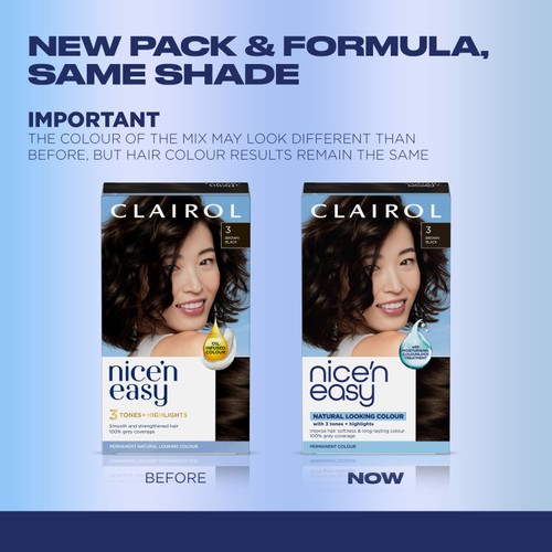 Clairol Nice n Easy Creme Permanent Hair Dye - 3 Brown Black