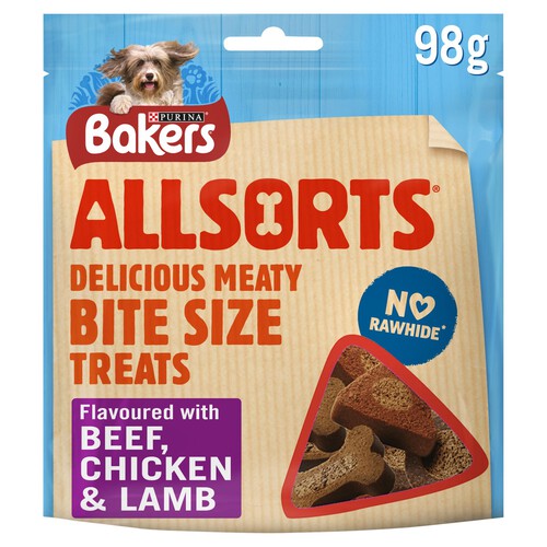 Bakers Allsorts Chicken, Beef And Lamb Dog Treats 