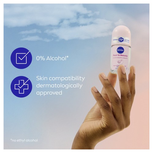NIVEA Pearl & Beauty 72h Anti-Perspirant Deodorant Roll-On