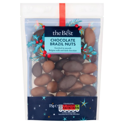 Morrisons The Best Milk & Dark Chocolate Brazil Nuts 175g