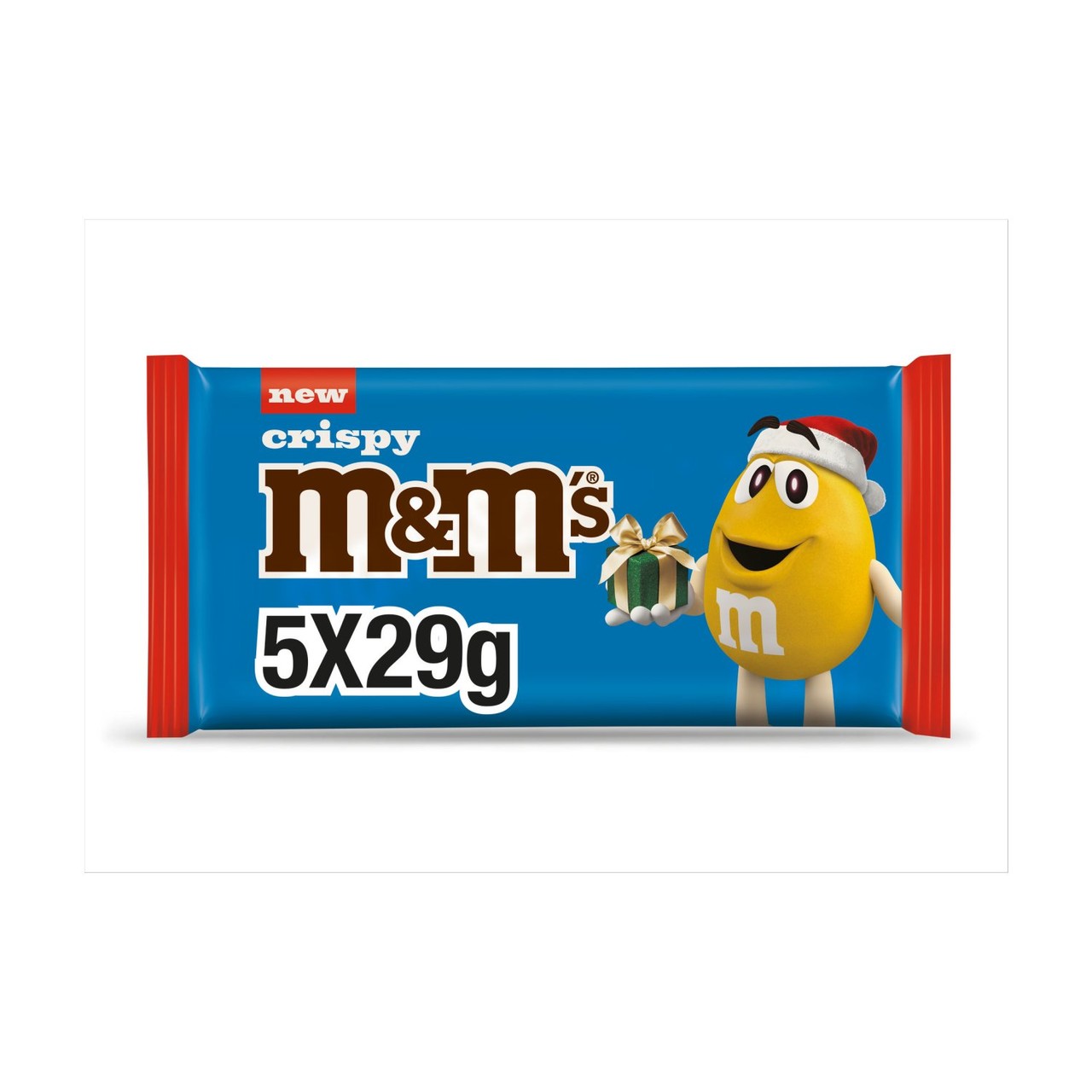 M&M's Multipack Crispy Chocolate Santa 5x29g
