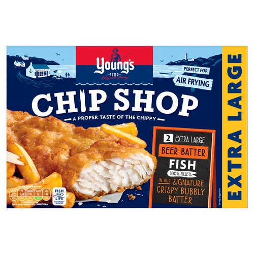 Young's Chip Shop 2 Extra Large Beer Batter Fillets