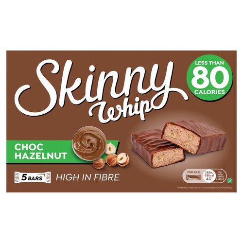 Skinny Whip Choc Hazelnut Bars   5 x 20g
