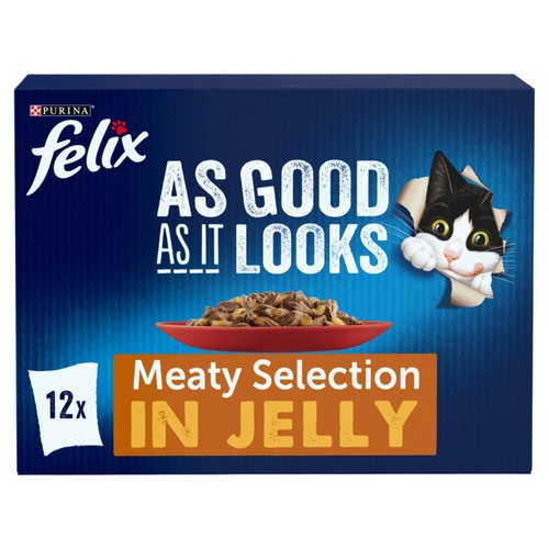 Felix As Good as It Looks Meaty With Ham In Jelly 