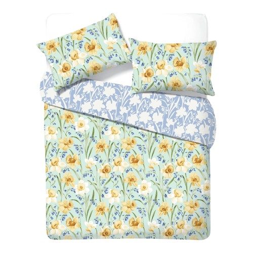 Nutmeg Home Daffodil Easy Care Duvet Set Double