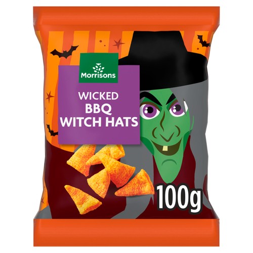 Morrisons Wicked BBQ Witch Hats Crisps  100g