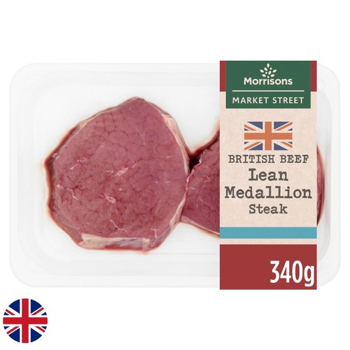 Morrisons lean british beef medallions