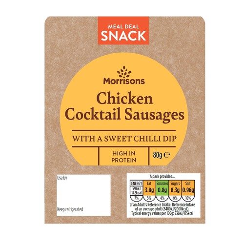 Morrisons Chicken Cocktail Sausages With Sweet Chilli Dip