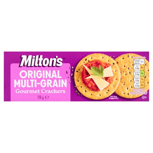 Miltons multi grain baked crackers