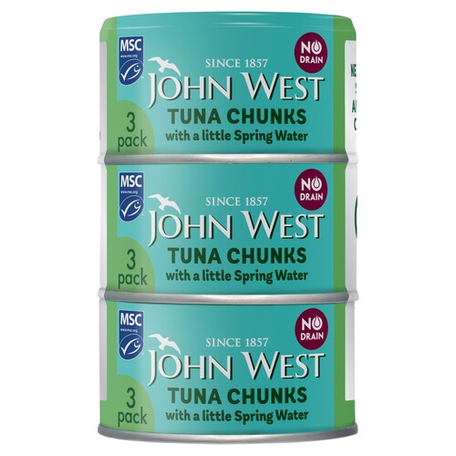 John West No Drain Tuna Chunks In Springwater