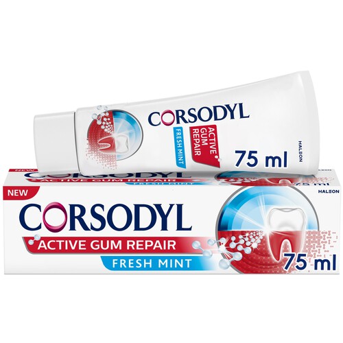 Corsodyl Active Gum Repair for Bleeding Gums Toothpaste 