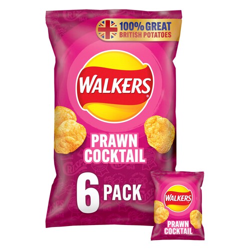 Walkers Prawn Cocktail Multipack Crisps 