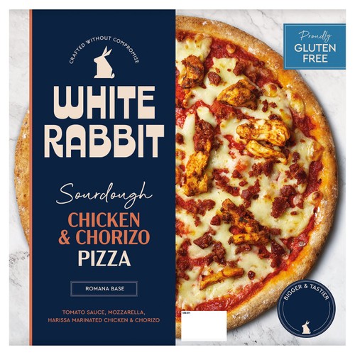 White Rabbit Chicken & Chorizo 10" Romana Pizza 380g