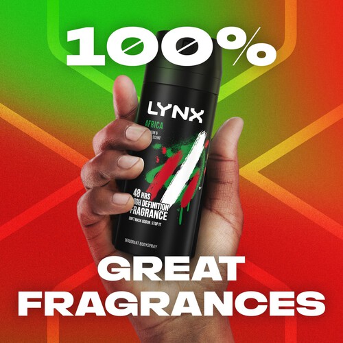 Lynx Africa Body Spray Deodorant Aerosol