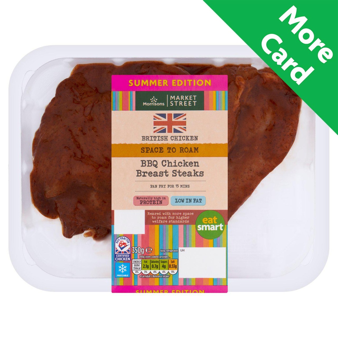 Morrisons Summer BBQ British Chicken Breast Steaks 350g