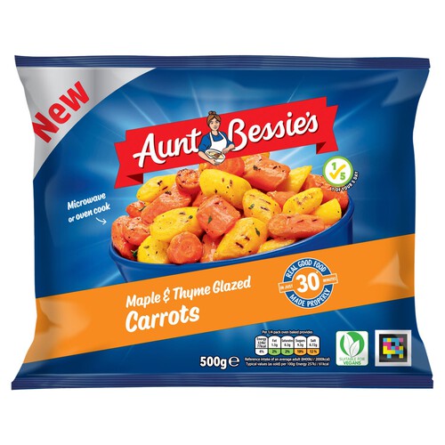 Aunt Bessie's Maple & Thyme Glazed Carrots 