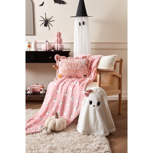 Morrisons Halloween Ghost Cushion With Bow