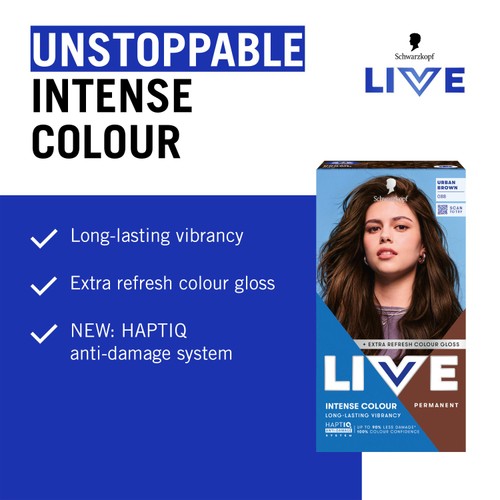 LIVE Intense Colour Permanent Hair Dye 088 Urban Brown