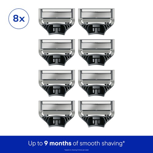 Harry's Men's 5 Blade Razor Refills 8 Pack
