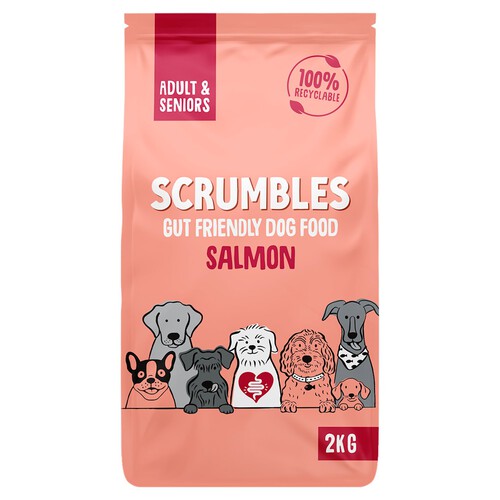 Scrumbles Dog Dry Adult & Seniors Salmon