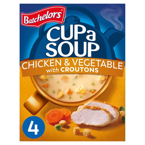 Batchelors Cup a Soup Chicken & Vegetable with Croutons 4 Sachets