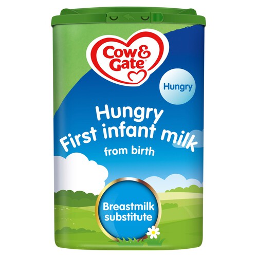 Cow & Gate Hungry First Infant Baby Milk Formula Powder From Birth