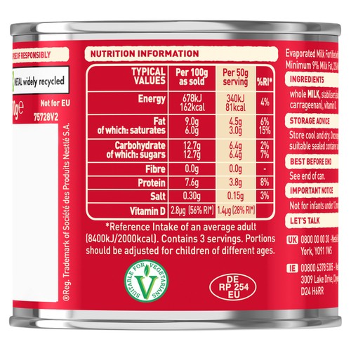 Carnation Evaporated Milk Tin
