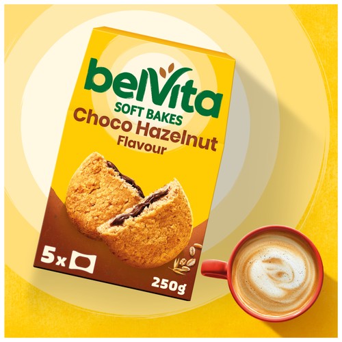 Belvita Soft Bakes Chocolate Hazelnut Flavour Cereal Snack Bars Multipack