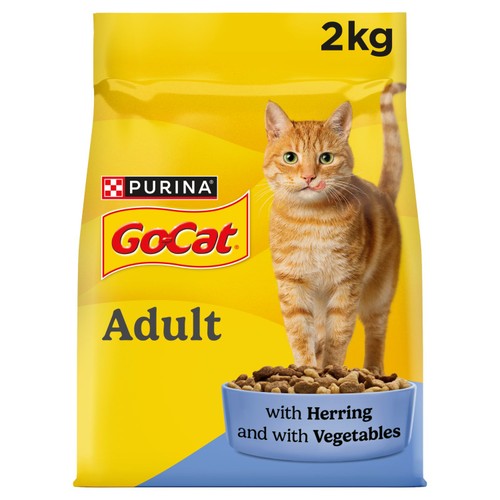 Go-Cat Herring And Vegetable Dry Cat Food 2kg