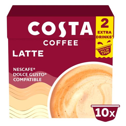 Costa Nescafe Dolce Gusto Compatible One Pod Latte Morrisons Online Groceries Offers