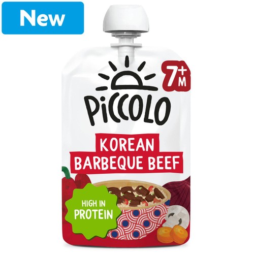 Piccolo Baby Organic Korean Barbeque Beef Textured 7M+ 130g