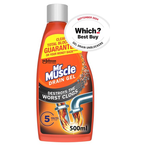 Mr Muscle Drain Power Gel for Full Clogs 