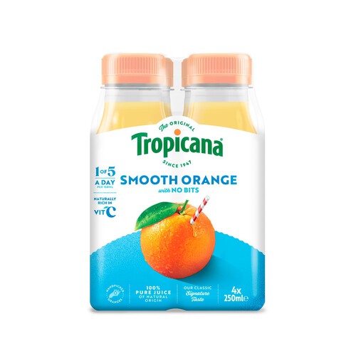 Tropicana Pure Smooth Orange Fruit Juice Multipack