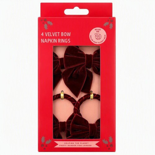 Mad Party Bow Napkin Rings
