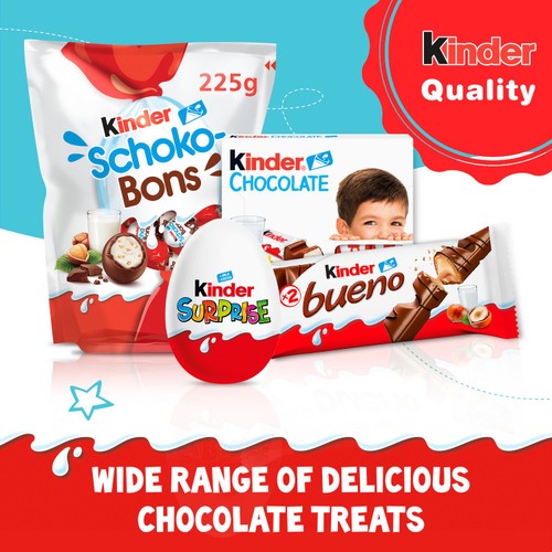 Kinder Milk Chocolate & Hazelnut Schoko Bons 200g