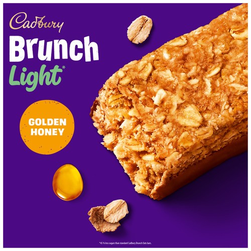 Cadbury Brunch Light Oat & Honey Cereal Bars 4x26g
