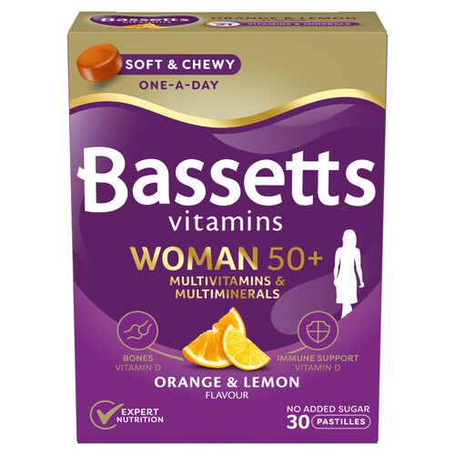 Bassetts Vitamins Woman 50+ Orange & Lemon Multivitamins & Minerals 30